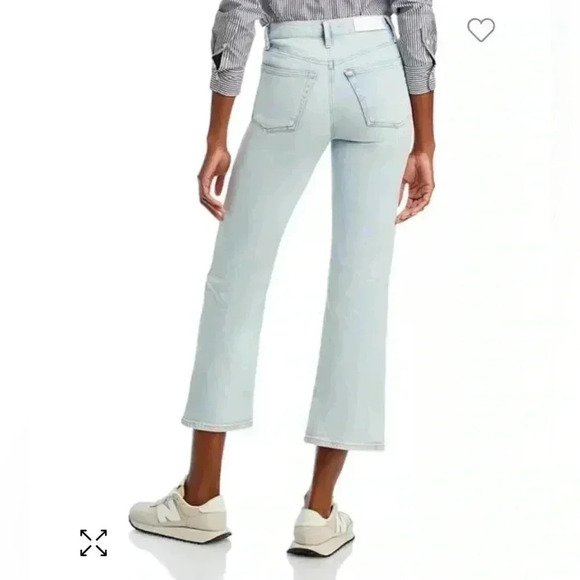 NWOT RE/DONE 70s crop boot jean in vapor wave - Picture 2 of 10